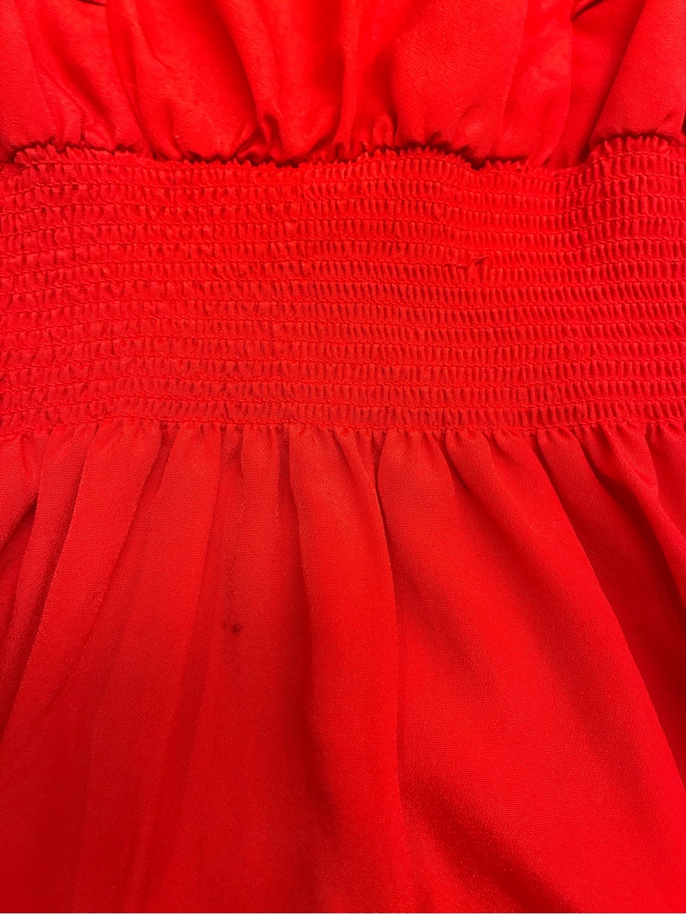 GAP Red Ruffle-Detail Midi Dress - Picture 3 of 4